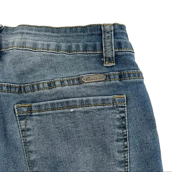 KanCan Distressed Skinny High Waisted Jeans Raw Hem Distressed Women's Size 27 - Picture 5 of 6
